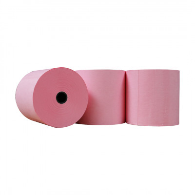 57 x 30 x Coreless Pink Till Rolls BPA Free Thermal Paper Boxed 20s (58gsm offers 8 Meters in length) - 026P